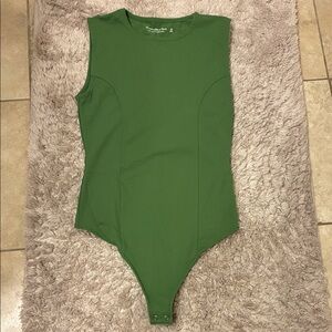 Abercrombie Green Soft Stretch Bodysuit
